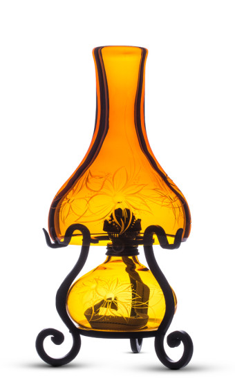 ENGRAVED GLASS LAMPS